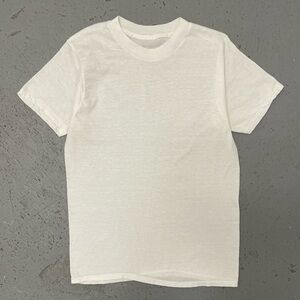 Vintage 90s Rare Single Stitch Blank T Shirt Small